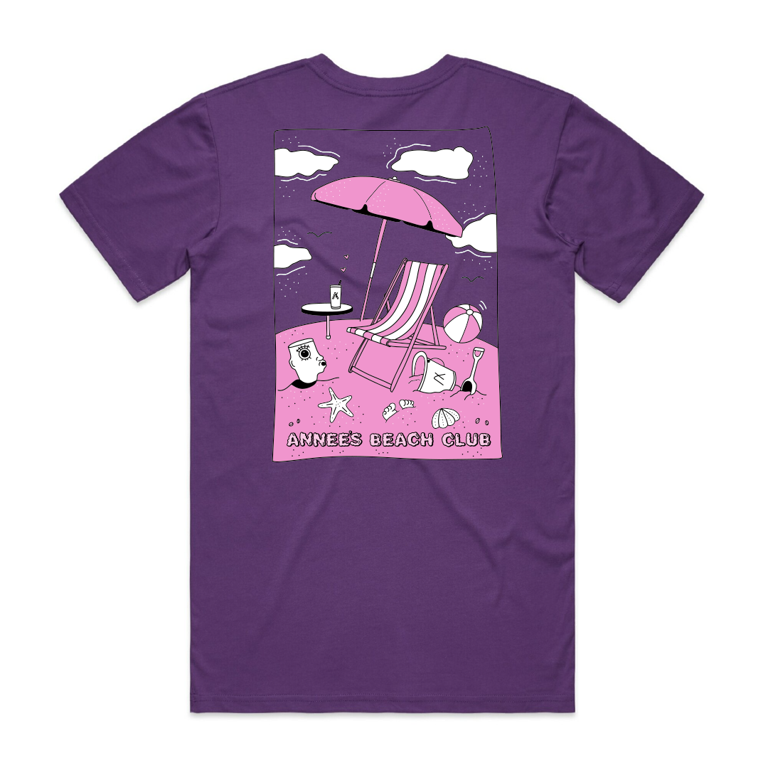 Annee's Beach Club - Purple T-Shirt